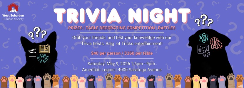 West Suburban Human Society Trivia Night